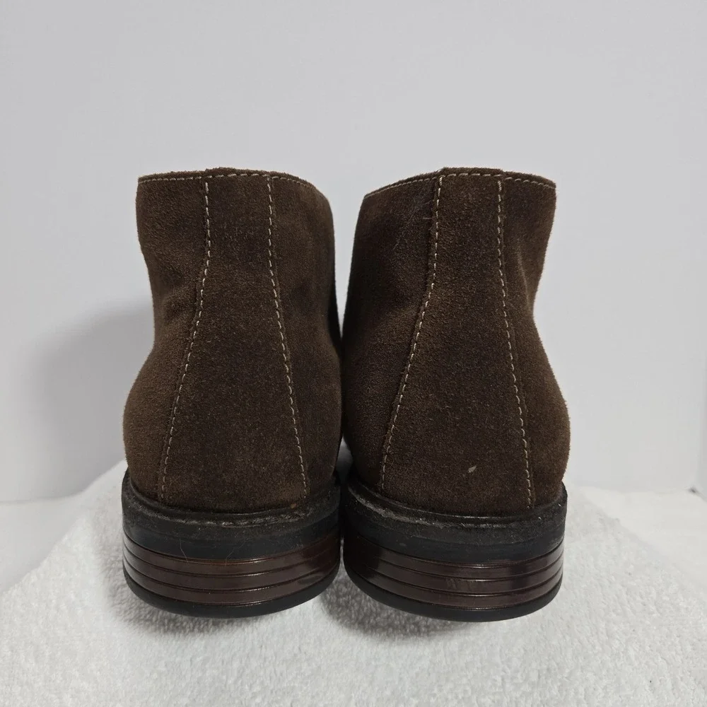 Collection By Clarks Lace Up Chukka Boots Suede Mens Size 11 Color Brown EUC